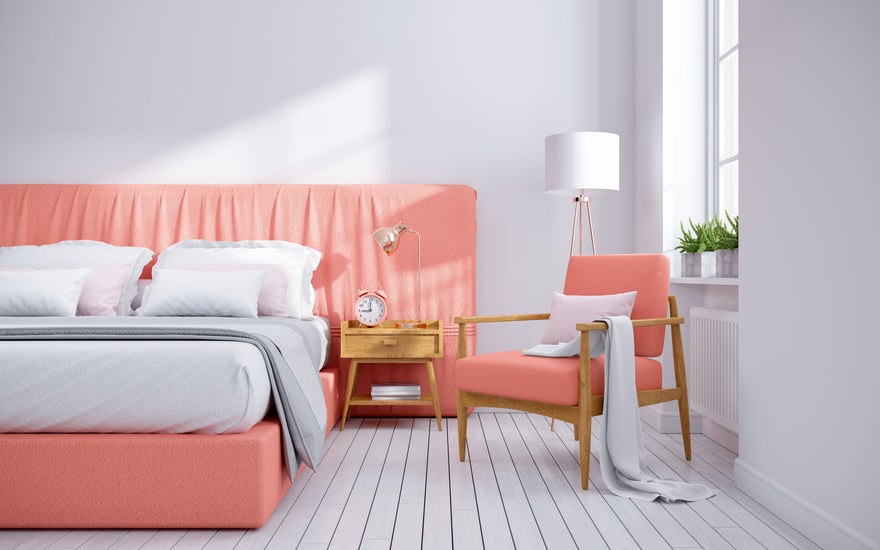 coral bedroom