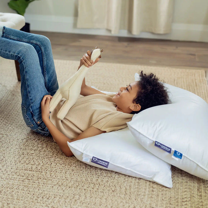 Down and Feather Toddler Pillow - Made In Canada