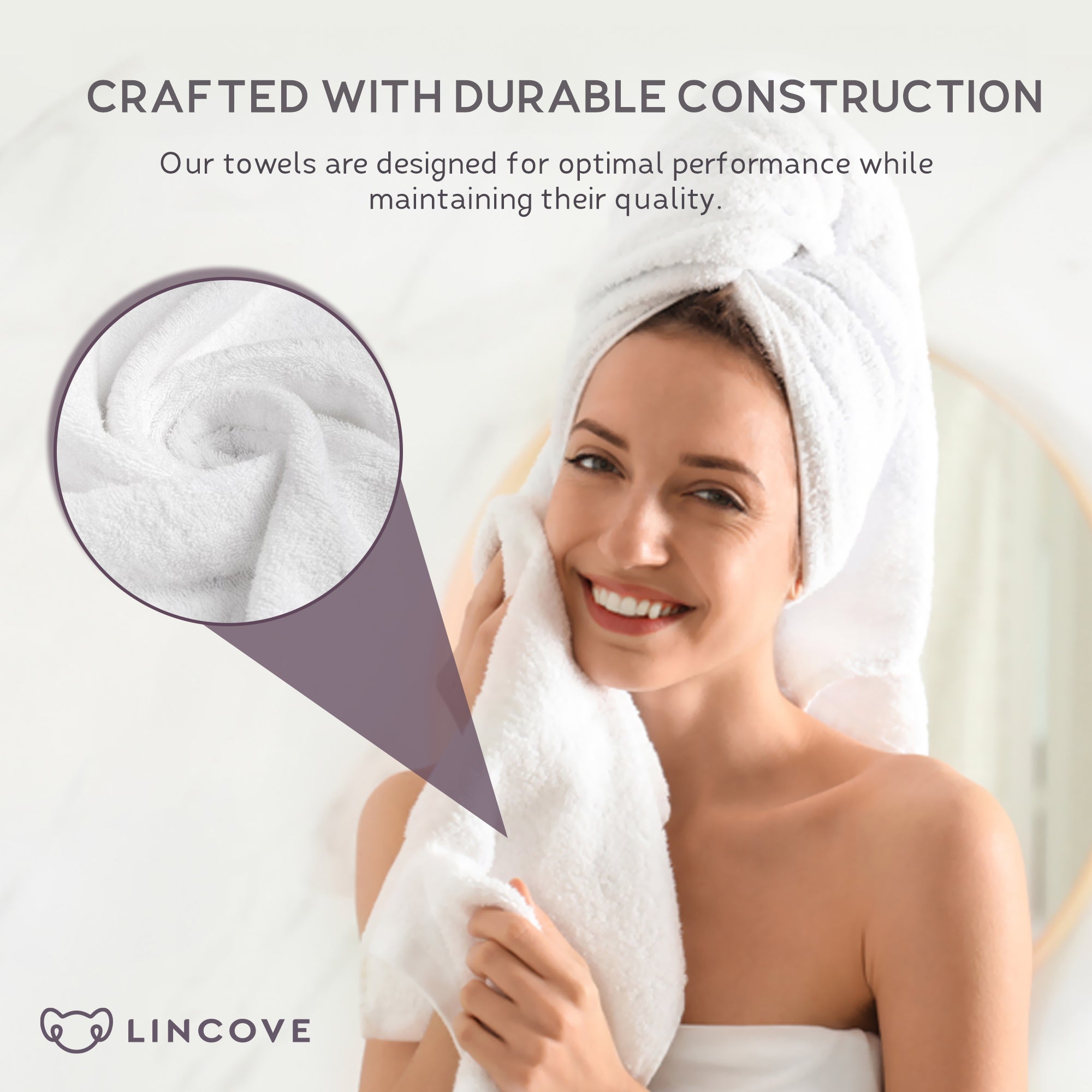 Set of 7 Towels (white)