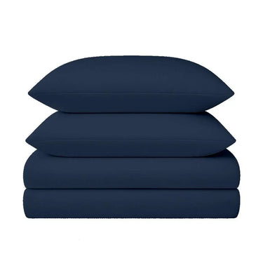 100% Cotton Duvet Cover Set, Blue - Classic Hotel Collection