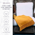 Cashmere Throw Blanket - 55"x74"