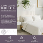 100% Cotton Duvet Cover Set, White - Classic Hotel Collection