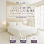 100% Cotton Duvet Cover Set, White - Classic Hotel Collection