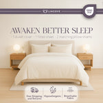 100% Cotton Duvet Cover Set, Cream - Classic Hotel Collection