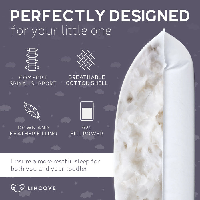 Down And Feather Toddler Pillow - Set