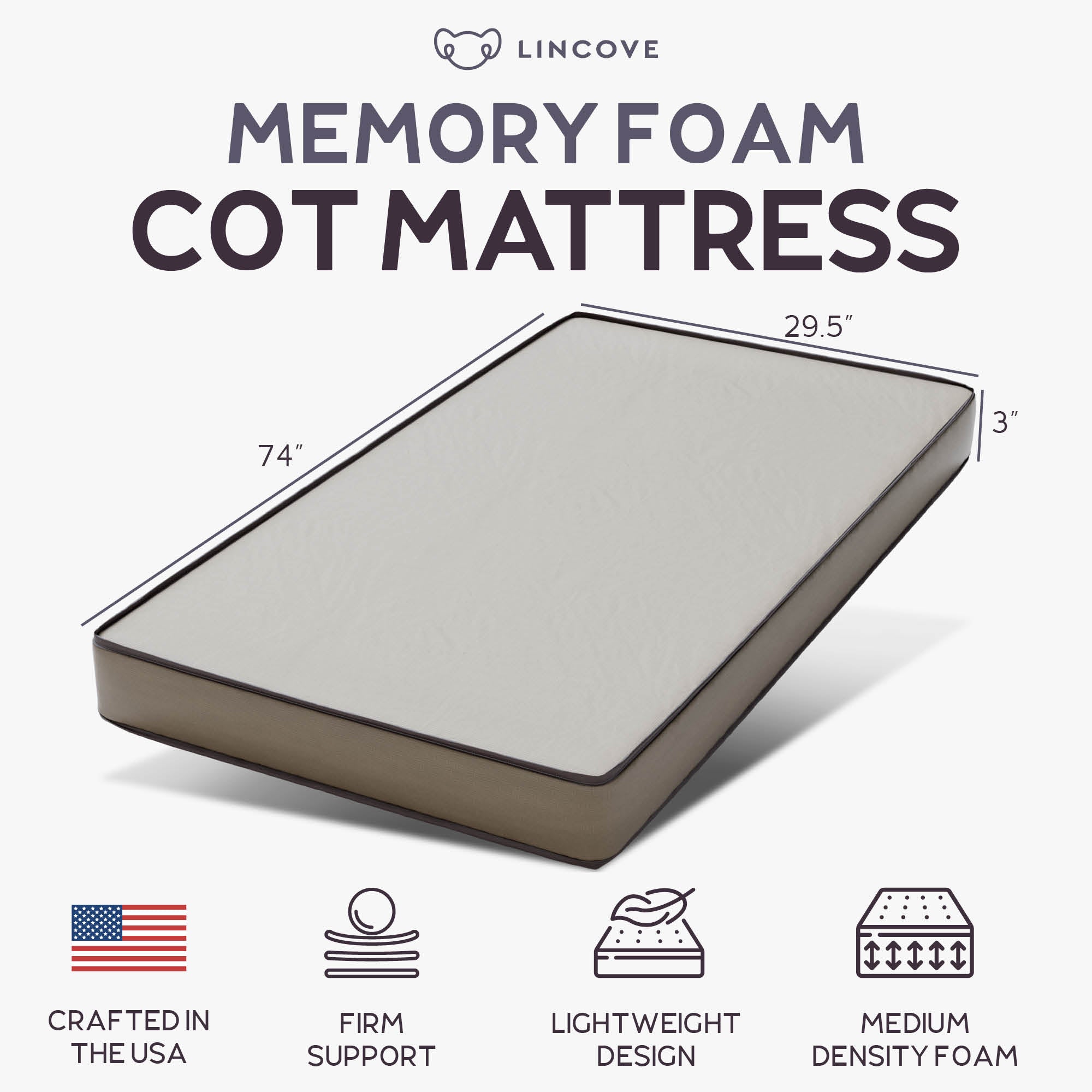 Cot Foam Mattress