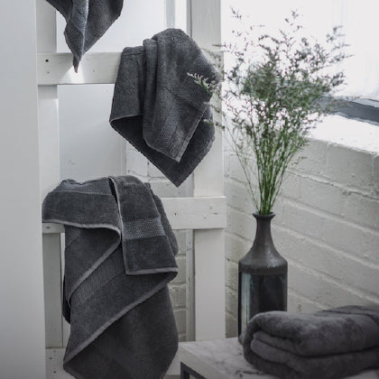 Lincove Turkish Cotton Bath Towel - Charcoal