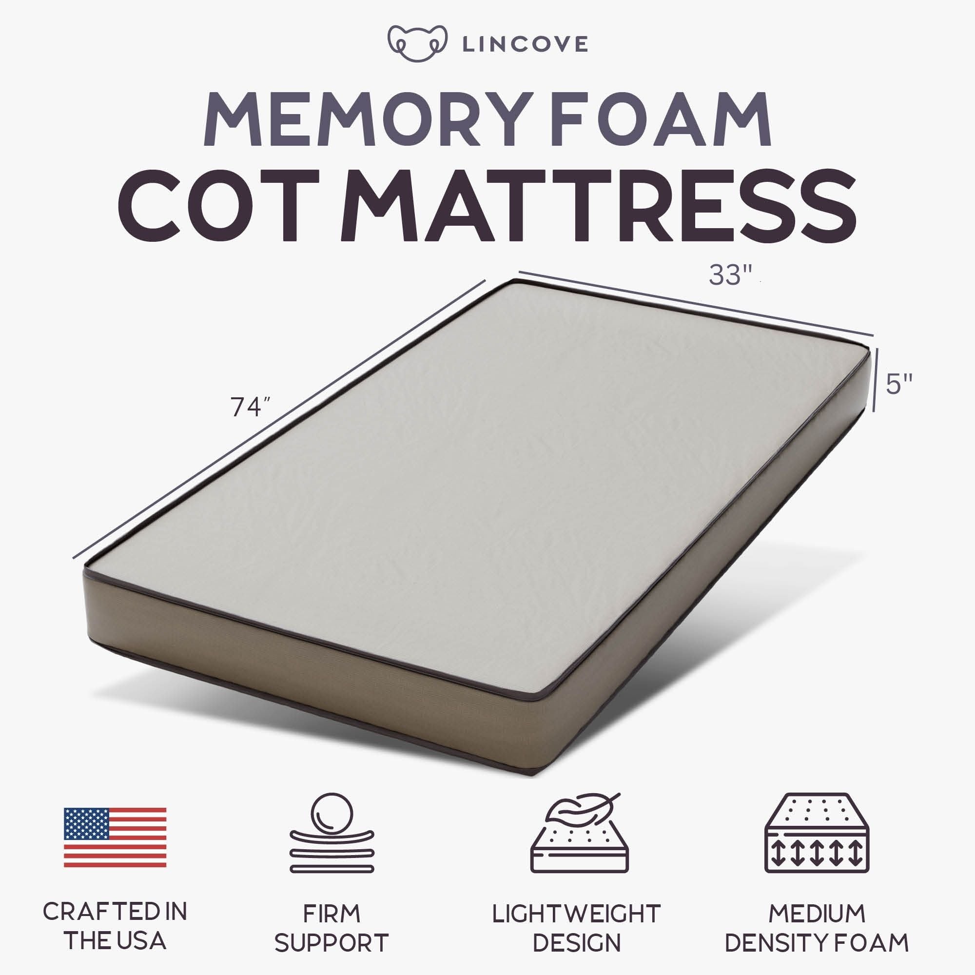 Cot Memory Foam Mattress