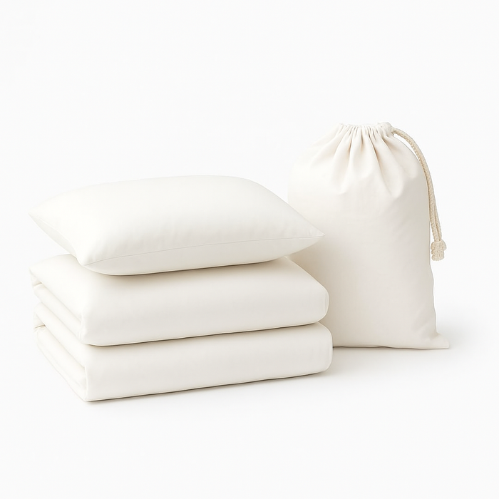 100% Cotton Duvet Cover Set, White - Classic Hotel Collection