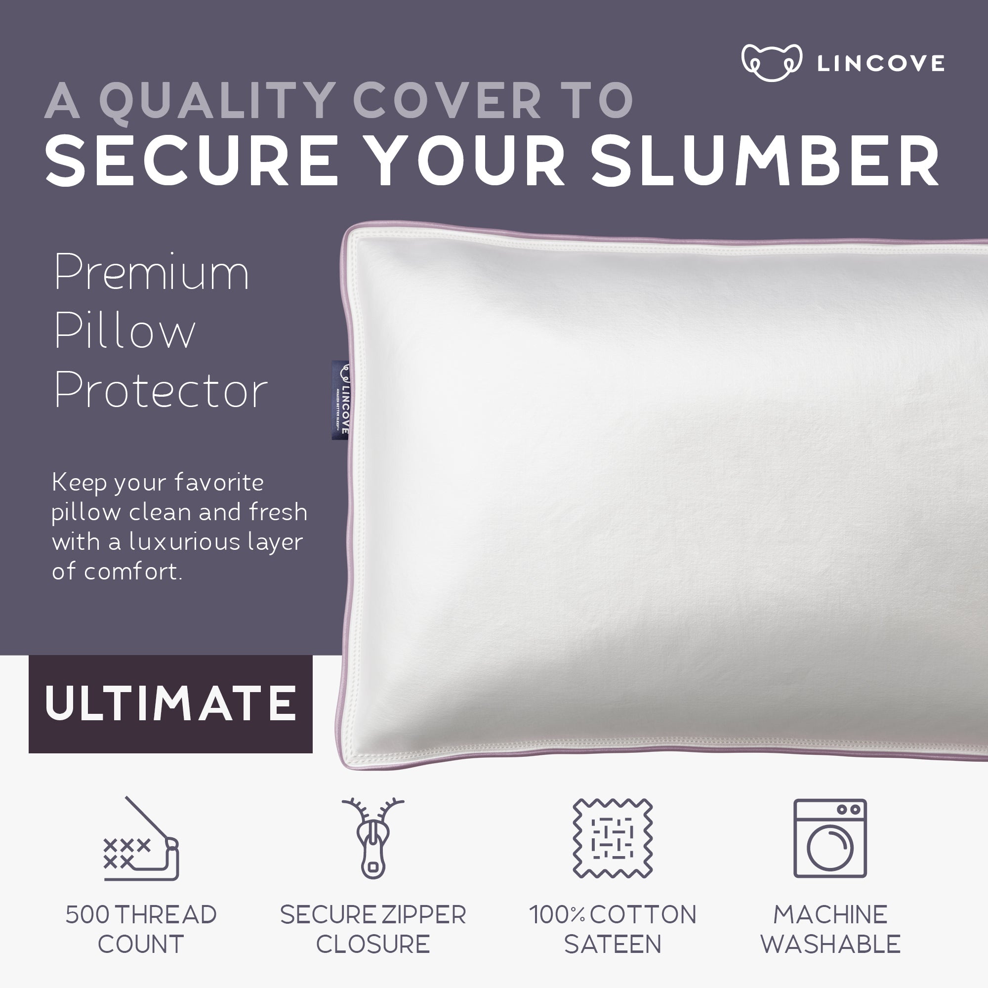 100% Cotton Pillow Protector