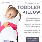 Down and Feather Toddler Pillow - Set