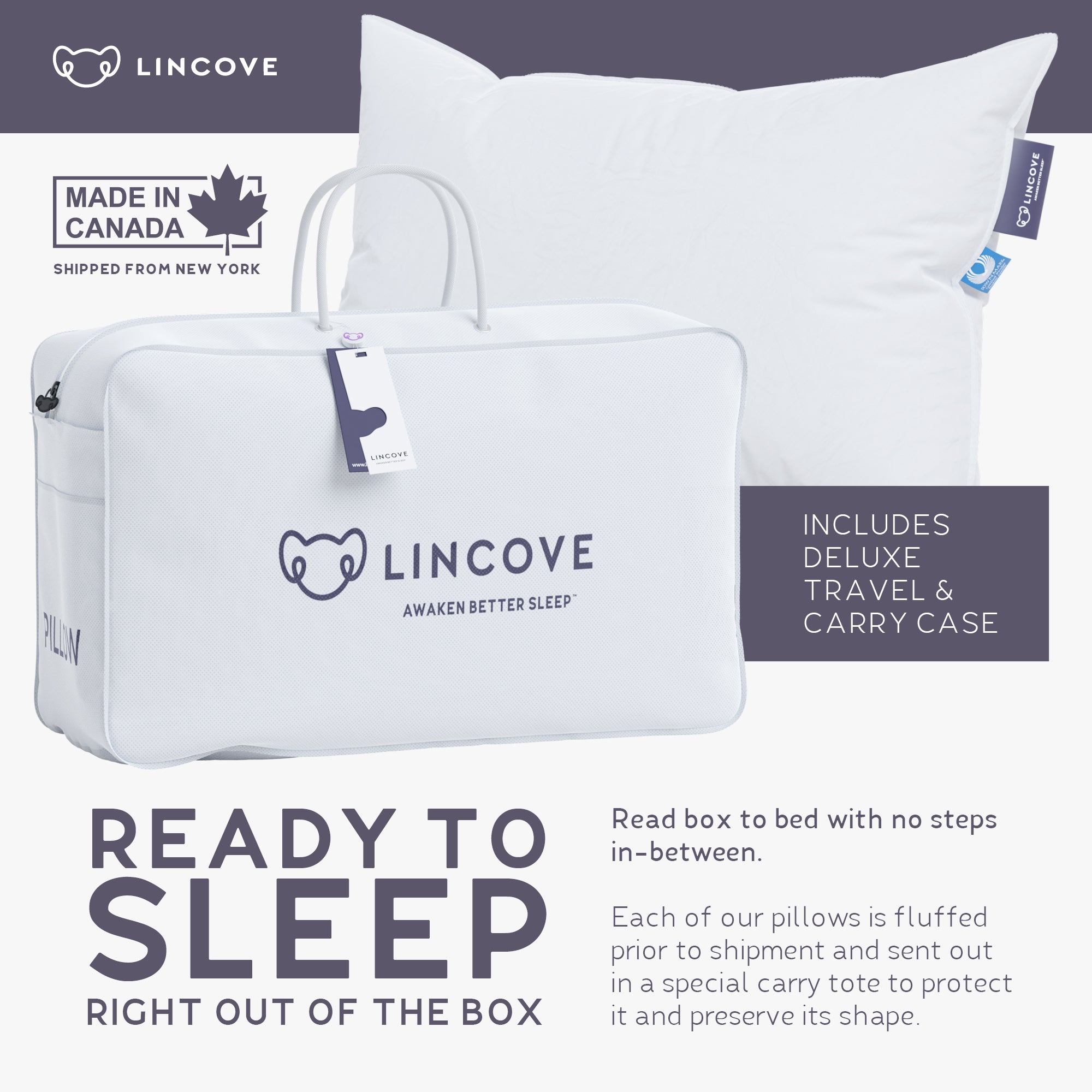 Euro Down Pillow - Made in Canada
