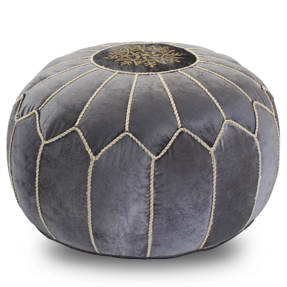 Velvet Ottoman - Lincove