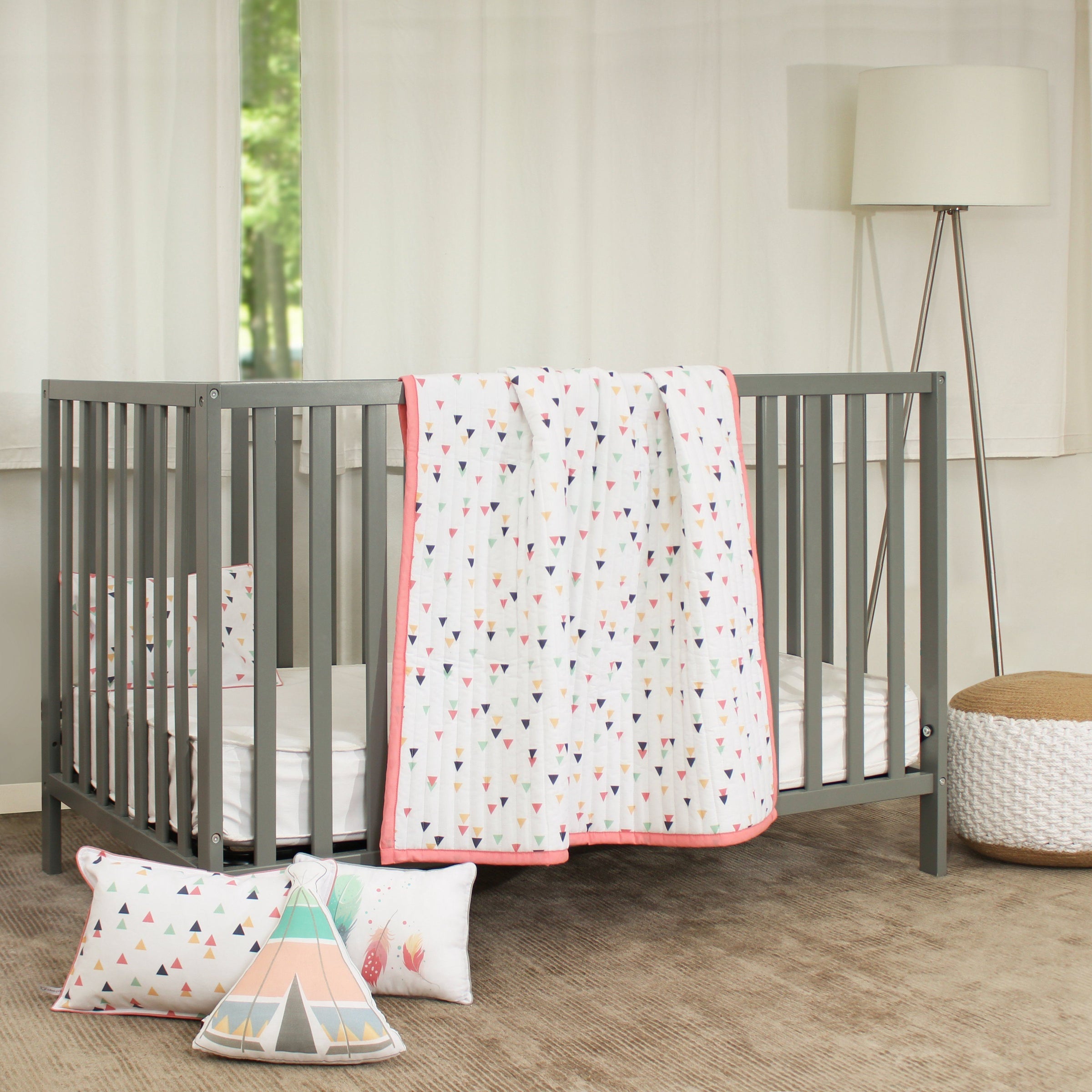 Boho 4 Piece Toddler Bedding Set - Lincove