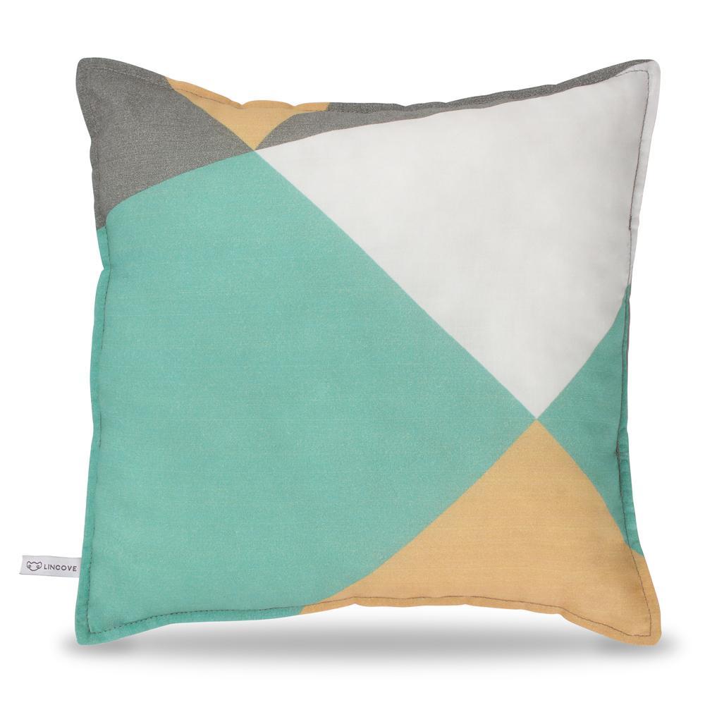 Geometric Print Square Pillow - Lincove