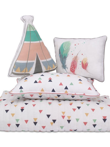 Boho 4 Piece Toddler Bedding Set - Lincove